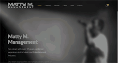 Desktop Screenshot of mattymanagement.com