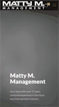 Mobile Screenshot of mattymanagement.com